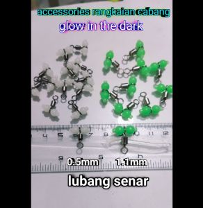 SWIVEL RANGKAIAN CABANG FISHING ACCESSORIES GLOW IN THE DARK