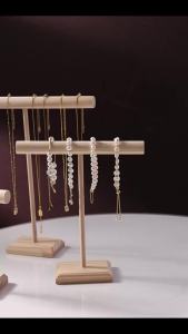Jewelry Storage Display Rack Solid Wood Bracelet Necklace Watch Multifunctional Storage Display Rack Store Counter Display