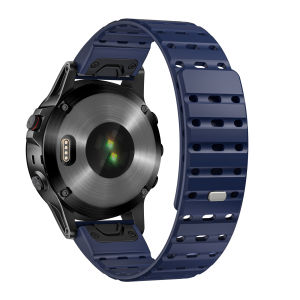 Quickfit 22mm Magnetic Strap for Garmin Fenix 8 47mm/7/6/5 Silicone Band for Garmin Forerunner 965/955/Epix2/Approach S70 47mm