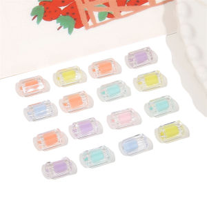 ลูกปัดทรงกระบอกใสอะคริลิกสีสันหลายแง่มุมขนาด7X12มม. 50ชิ้นสำหรับทำเครื่องประดับสร้อยคอ DIY สร้อยข้อมือเครื่องประดับ