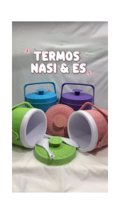 Lurix Termos Nasi Es Batu Plastik 65Liter Biru / Tempat Penyimpanan Tahan Panas Tahan Dingin 12 jam FREE Centong