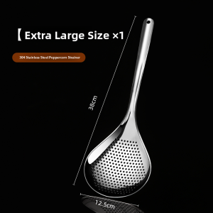 MONLEYTA | 304 Stainless Steel Kitchen Fried Dumplings Spicy Pepper Strainer Pasta Drain Spoon Oil Skimmer Utensil For Home Use