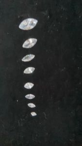 [ 1 viên ] Đá cubic zirconia hạt dưamàu trắngđá trang sức đính lên nhẫndây chuyềntrang sứcđá cho thợ bạc