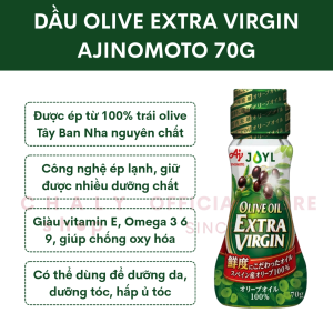 Dầu olive Extra Virgin Ajinomoto 70g Nhật Bản