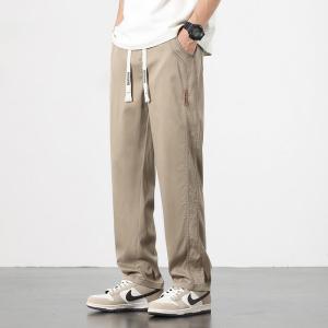 Quần Dài Thể Thao Nam Mùa Hè Mỏng Thoáng Khí Rộng Rãi Ống Đứng Bằng Lụa Tencel Thời Trang Quần Dài Thường Ngày