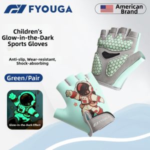 FYOUGA | Bike-Specific Childrens Sports Gloves for Pull-Ups and Grip