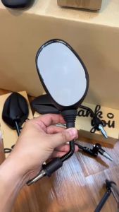 Kính/ Gương chiếu hậu xe VISION/ SH/ LEAD  Chân 10li thuận kèm ốc nối - Thông dụng nhiều loại xe