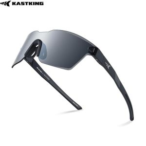 KastKing Tarkio Polarized Fishing Sunglasses Large Single PC Lenses Rimless Wrap Design UV400 Protection Sports Sunglasses