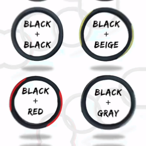 GECA UNIVERSAL MEDIUM DIAMOND BLACK STEERING WHEEL COVER