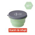 (HÌNH THẬT) SIZE L 1000ml TÔ / BÁT DU LỊCH GẤP GỌN SILICON THƯƠNG HIỆU m square Msquare. 
