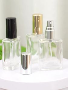 Frosted Glass Spray Bottle Empty Refillable Perfume Atomizer Container With Lid For Travel Or Gift 15ml
