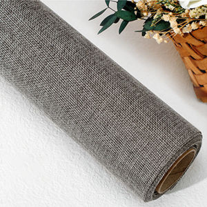 Self-adhesive linen fabric for sofa repair refurbishment  reupholstery stool  bedside table and backrest