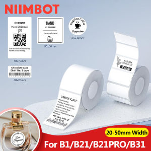 Niimbot Label Paper For B1/B21/B31 Mini Portable Printer Thermal Label Sticker Self-Adhesive Waterproof Label Maker Tape