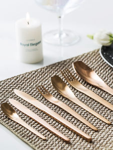 Stainless Steel European Style Steak Knife Fork Set Creative Western Dining Utensils Coffee Spoon Fruit Fork Spoon Home Use