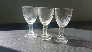 แก้วไวน์จิ๋วทรงสูง แก้วไวน์คริสตัส ขนาด60ml. รุ่น 4158-4160