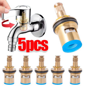 5/3 Pcs Replacement Faucet Four point S3 Valve Core Universal Brass Tap High Temperature Resistance Valves Core Kitchen Bathroom Sink Accessory