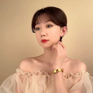 Gelang Layer Open Adjustable Bangle Bracelet Aesthetic Wanita Gelang Terbuka