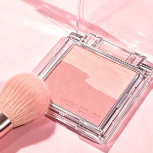 2-In-1 Blush Highlighter Palette Shimmer Glow Cheek Tint Long Lasting Natural Brightening Face Korean Makeup Cosmetics