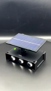 YESQ Solar Sensor Wall Light 6LED Lampu Solar Auto On/Off Solar Sensor Wall Light  Waterproof Motion Detector Charge Solar Light Outdoor Solar Light Street Landscape Garden Decor Lampu Dinding White Warm