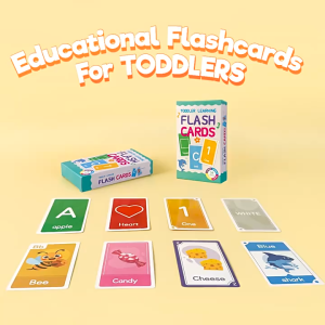 [SG Stock] Kids Educational Flash Cards 26 Alphabet Numbers Colors & Shapes Flashcards for Toddler Learning