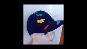 Topi Anak Baseball Full Bordir DINO (2-10 Tahun)