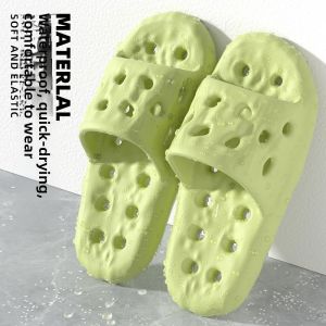 MONLEYTA | Bathroom Slippers Womens Hollow Thick Bottom Anti-Slip Quick Dry Bath Special Use New 2025 Model Durable EVA Material