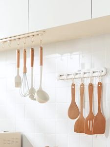 Ecoco Wall-Mounted Sliding Hook Punch-Free Kitchen Hook Wall Mounted Storage E23153