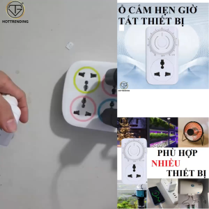 Ổ cắm điện hẹn giờ đếm ngược MT01D-VN công suất lớn 16A 3500W hẹn giờ bình nóng lạnh sạc điện thoại sạc xe điện công tắc hẹn giờ