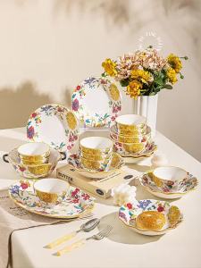 JINGDITAOCI | Elegant Ceramic Dinnerware Set