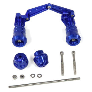 For ZONTES 368G 368E 368D 368M modified CNC Aluminum Alloy exhaust pipe anti drop rod front and rear wheel anti ball protection bars