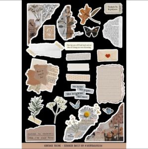 (10x15cm)kpop sticker stiker vintage estetik jurnalis jurnal scrapbook (BACA DESKRIPSI !!!)