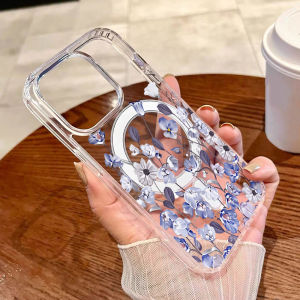 AKABEILA | Transparent Magnetic Phone Case For iPhone 17 Pro Max 16 13 11 15 14 12 Air 17Promax 16promax Silicone Shockproof Funda Cover