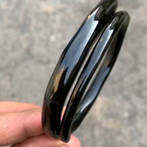 Gelang Akar Bahar Berserat Hitam Lentur Premium