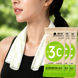 Cooling Towel For Neck And Face For Yoga Golf Sport Running Sweat Wipes Disposable Ice Wipes Cooling Towel Individually Wrapped