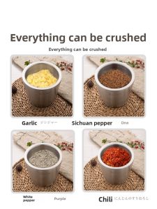 304 Stainless Steel Garlic Crusher Garlic Stone Mortar Home Use Medicine Grinding Tool Ginger Paste Press Garlic Paste Tool