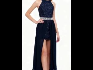 Fashionable Teenage Sequin Light Luxury High-End Feeling Waist Cinched Dress Chiffon Skirt High Cut Small Gift Skirt