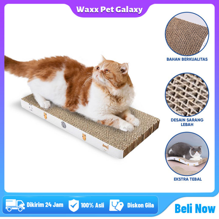 Papan Garuk Kucing Mainan Cat Scratch Board Bahan Kardus Extra