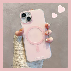 Apple 13/14/15/16 pro Max Phone Case Magnetic Absorption Tennis Racket Full Cover Anti-Fall Womens Model Cute Cartoon Design