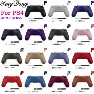 1Set  Replacement Back Housing Shell Cover For PS4 5.0 JDM-050 055 CUH-ZCT2 Controller with Screws Phillips Screwdriver