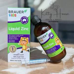 Siro BRAUER ZinC - Kẽm Hỗ trợ Biếng ăn cho trẻ từ 1 tuổi (200ml)