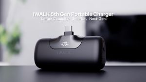 iWALK LinkPod5+LinkPod Bag แบตสำรองพกพาแบบหัวชาร์จไร้สายพร้อมกระเป๋าเคสหนัง ใส่ได้อย่างลงตัว รองรับ iPhone171615 Series