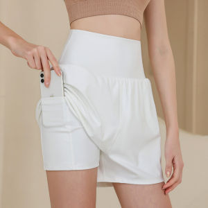 Nylon Yoga Sports Shorts Womens Outer Wear Loose Slimming Running Fitness Shorts