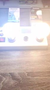 Panasonic หลอดประหยัดไฟ LED รุ่นECO ขั้วE27 มี 5.5w 8.5w 10.5w 14w แสงขาวDaylight ส้มSoftwarm ขาวนวลCoolwhite