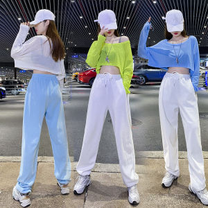 Jazz Jazz Dance Suit Dancing Practice Pants Hiphop Loose High Waist Danse Comtemporaine Three-Piece Costume
