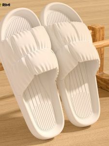 Womens Summer Indoor Outdoor Slip-resistant Soft-soled Fashionable Thick Home Slippers Anti-slip Comfortable Cotton Slippers