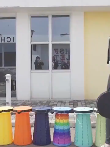 BERGARANSI ACCERY Kursi Lipat teleskopik Outdoor Portable Camping kuat Telescopic Folding NDS66