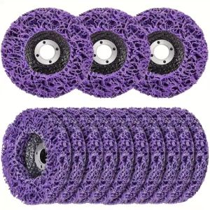 Poly Strip Disc Abrasive Wheel Paint Rust Remover 4 Inch (100mm) King Kong Metal Grinding Disk– Black / Blue / Purple