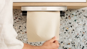 Joseph Joseph RollGrip Under-Shelf Stainless-Steel Paper Towel Holder
