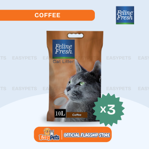Feline Fresh Cat Litter Sand 10L (Coffee Lemongrass Lavender Lemon Carbon Apple) | Easypets