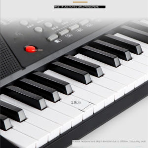 61 Key Self Learning Portable Keyboard Organ Electronic Music Digital Piano with Stand  Childrens Digital Piano Keyboard  Kids Gifts Musical Keyboard Early Educational Toy Built In Speakers and 5 Premium Voices with Microphone